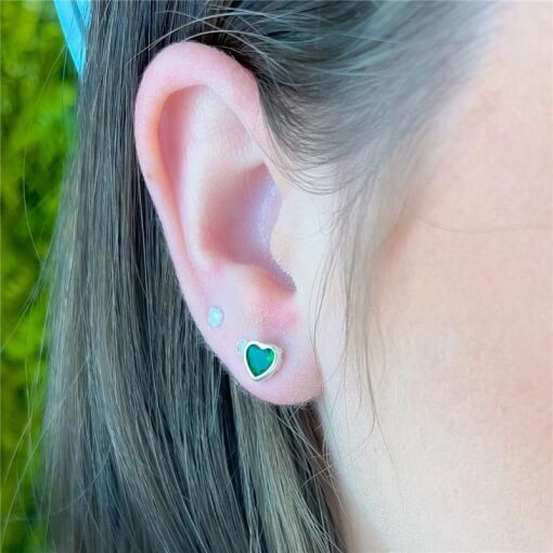 CONJUNTO EMBUTIDO CORAÇÃO VERDE