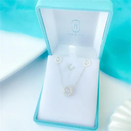 CONJUNTO INFINITO REDONDO + CAIXA DE VELUDO