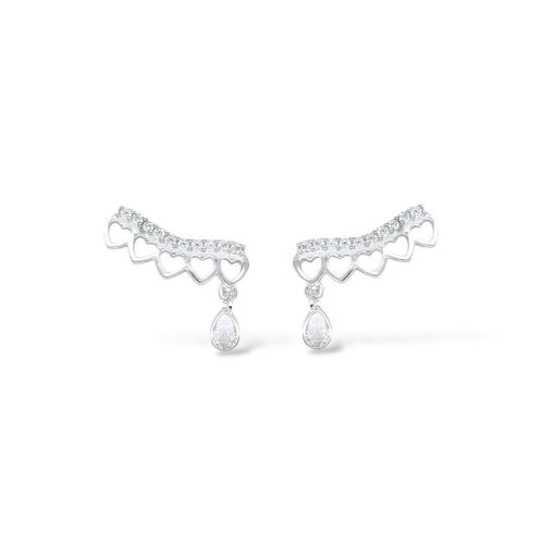 BRINCO EAR CUFF CORAÇÕES