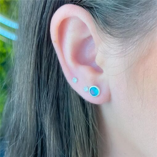 CONJUNTO EMBUTIDO REDONDO AZUL CLARO