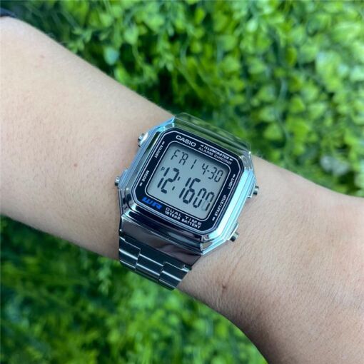 RELÓGIO CASIO DIGITAL CLASSICO VINTAGE PRATA
