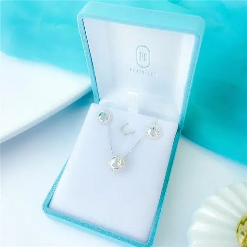 CONJUNTO NOSSA SENHORA + CAIXA DE VELUDO