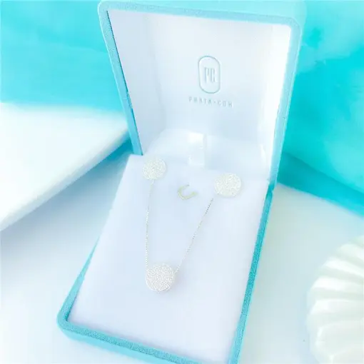 CONJUNTO REDONDO + CAIXA DE VELUDO