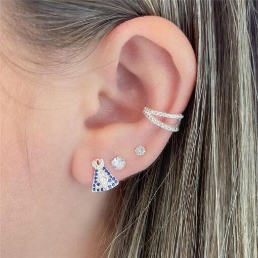 BRINCO N. SENHORA APARECIDA ZIRCONIA P SAFIRA