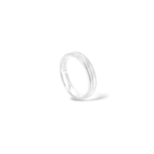 ALIANÇA RISCADA COM LINHA CURVA