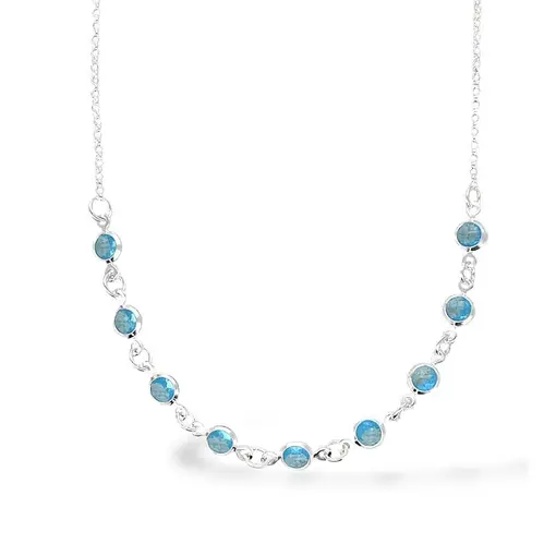 CHOKER CIRCULOS AZUL