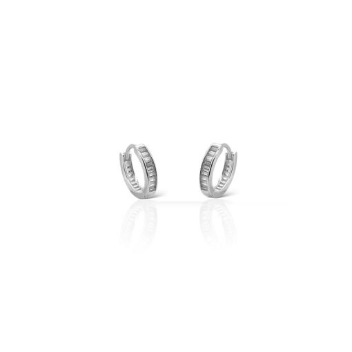 ARGOLA CLICK 10MM ZIRCÔNIA BAGUETE