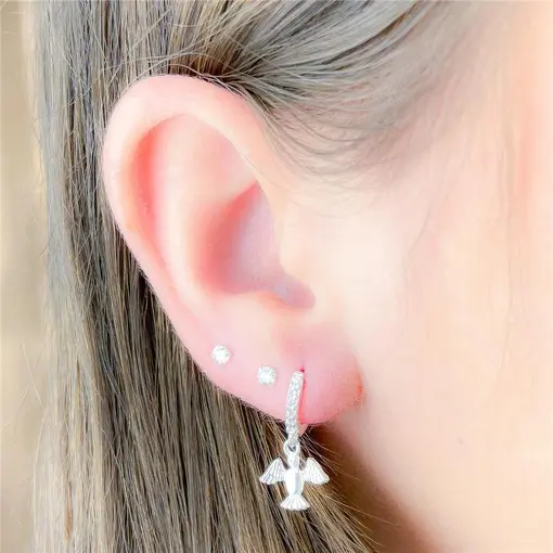 ARGOLA PINGENTE ESPIRITO SANTO