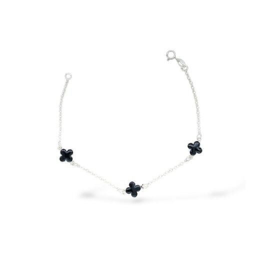 PULSEIRA TRÊS TREVOS PRETO