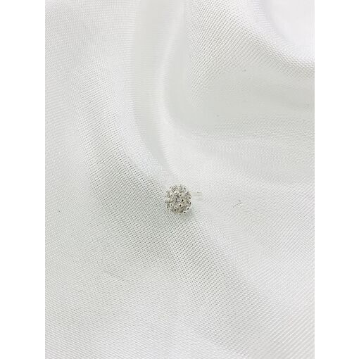 PIERCING FLORZINHA C/ ZIRCONIA PRATA