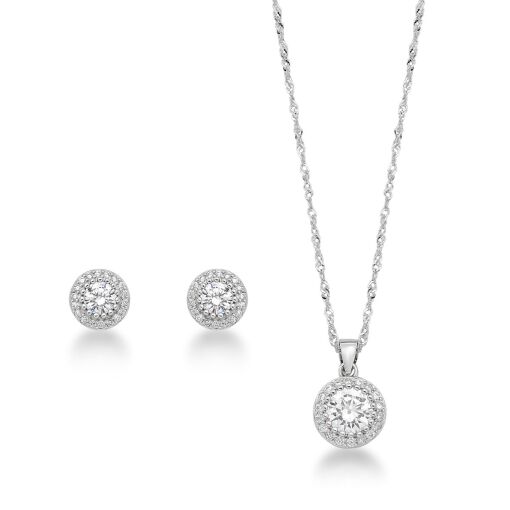 CONJ. GARG. BR. E PING. C/ ZIRCONIA RED.