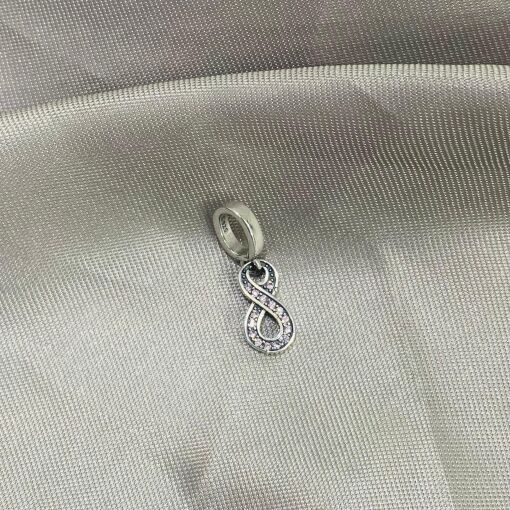 PINGENTE BERLOQUE INFINITO C/ ZIRCONIA PRATA