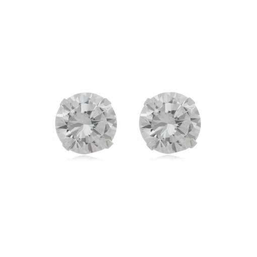 BRINCO ZIRCONIA REDONDA 3 MM PRATA