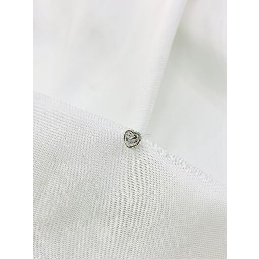 PIERCING CORAÇÃO ZIRCONIA PRATA
