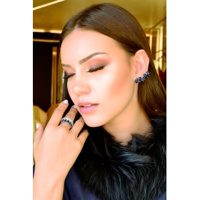 Brinco Ear Cuff Cristais Colors