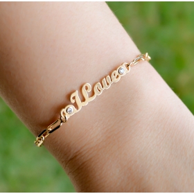PULSEIRA COM ELOS CARTIE - I LOVE