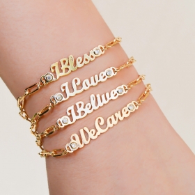 PULSEIRA COM ELOS CARTIE - I BELIEVE