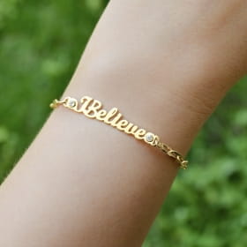 PULSEIRA COM ELOS CARTIE - I BELIEVE
