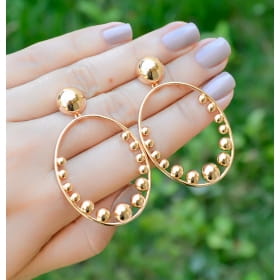 ARGOLA FRONTAL COM ESFERAS