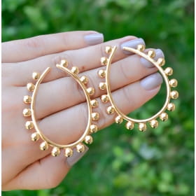ARGOLA FRONTAL COM ESFERAS