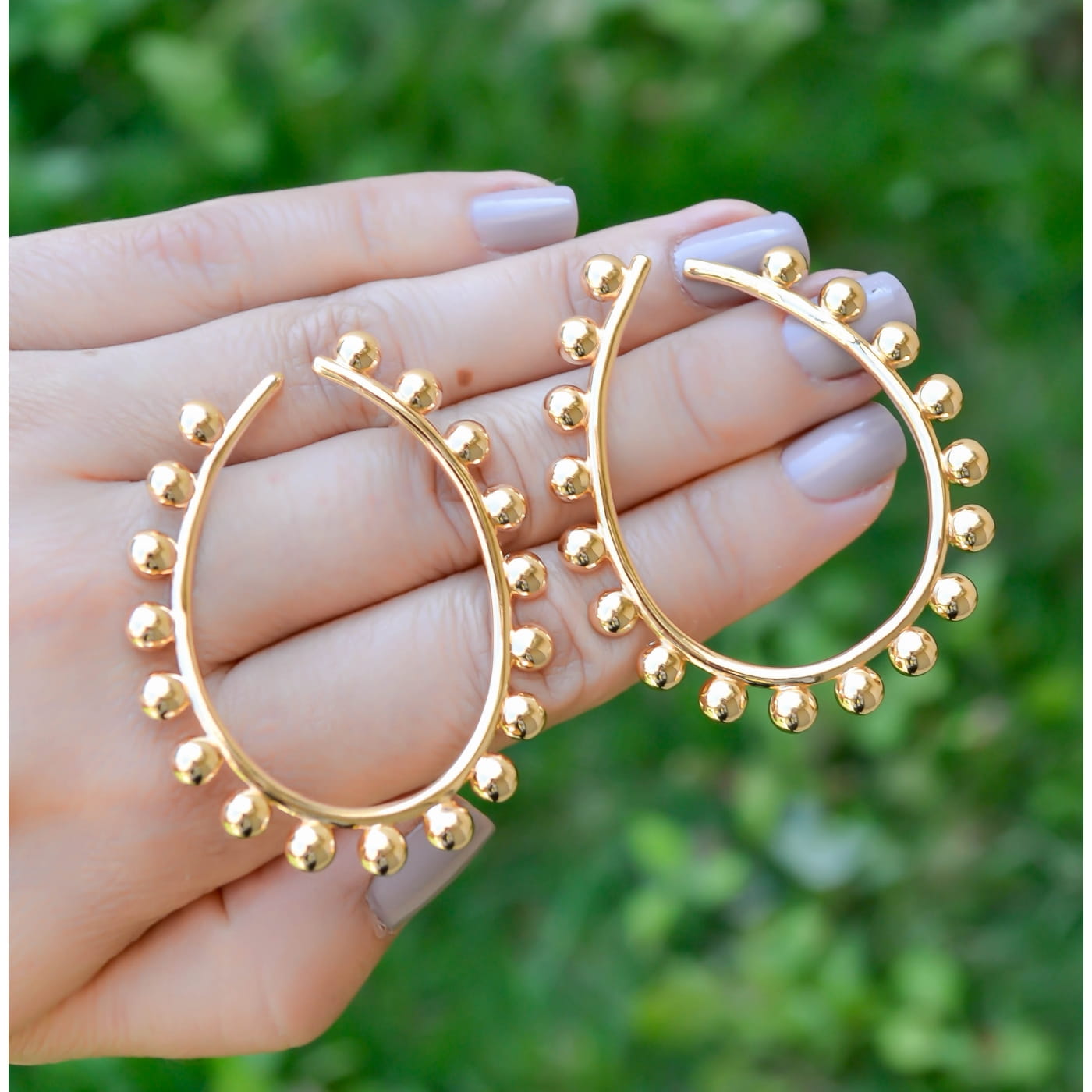 ARGOLA FRONTAL COM ESFERAS