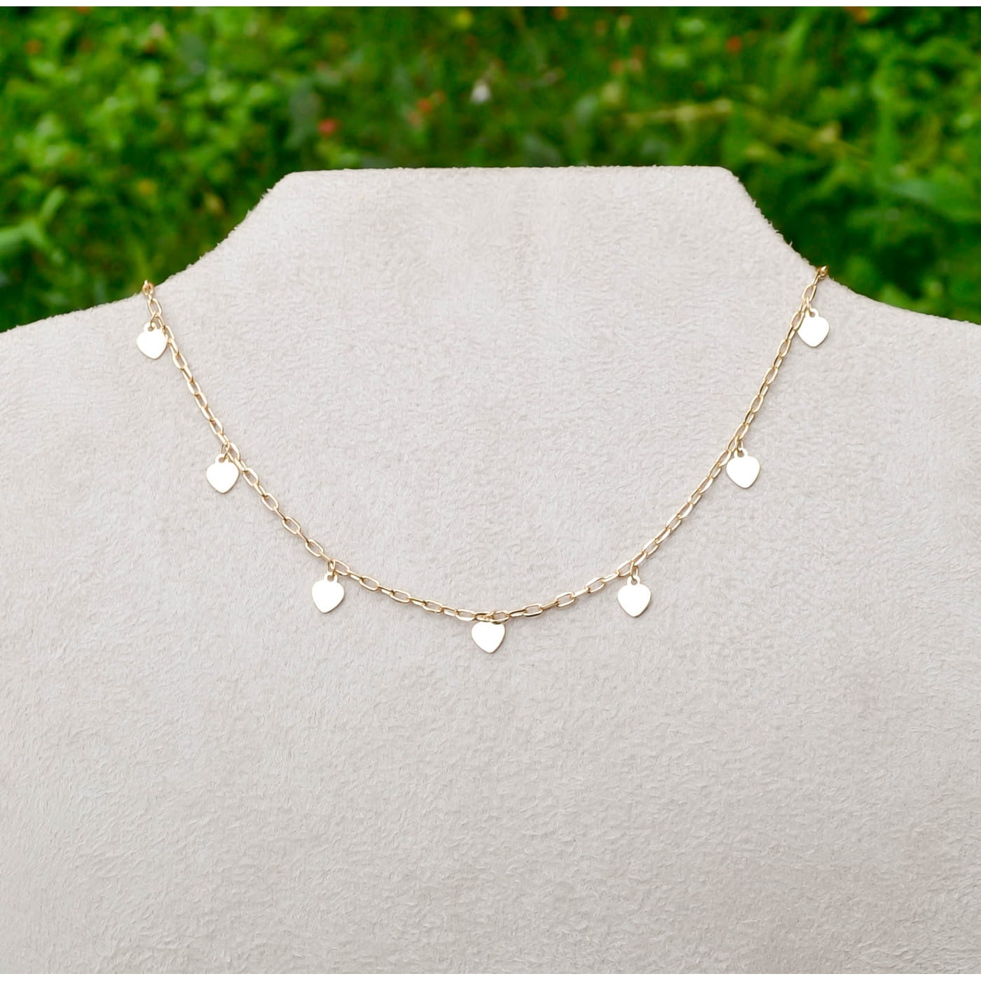 COLAR CHOCKER CORAÇÃO 35CM