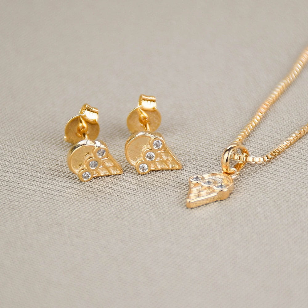 CONJUNTO SORVETE COM CRAVAÇÃO DE ZIRCÔNIAS