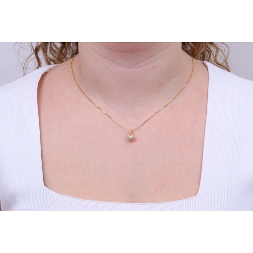 PINGENTE CORAÇÃO CRAVEJADO