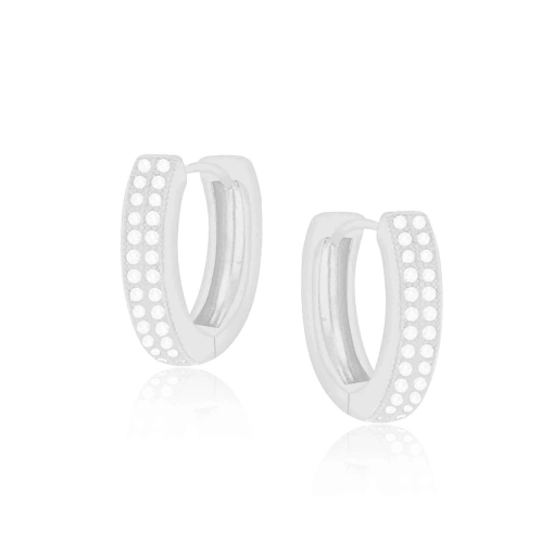 BRINCO ARGOLINHA COM ZIRCÔNIAS