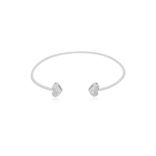 BRACELETE ABERTO COM CORAÇÕES