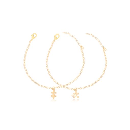 CONJUNTO PULSEIRAS COM QUEBRA-CABEÇA