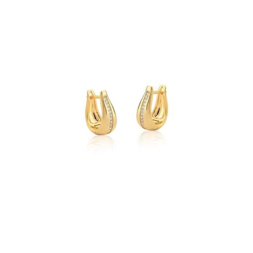 ARGOLA LISA UMA FILEIRA COM ZIRCÔNIAS BRANCAS