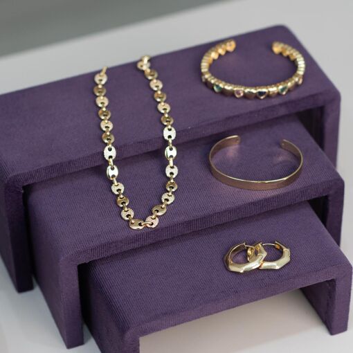 EXPOSITOR ESCADINHA TRIPLA COLORS