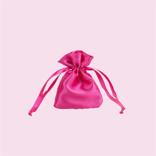 SAQUINHO CETIM 08X11CM PINK LISO PCT 10 UNIDADES