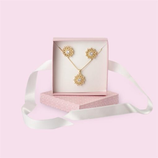 CAIXA PARA JOIAS CONJUNTO CANDY PINK 08X08CM COM 10UN