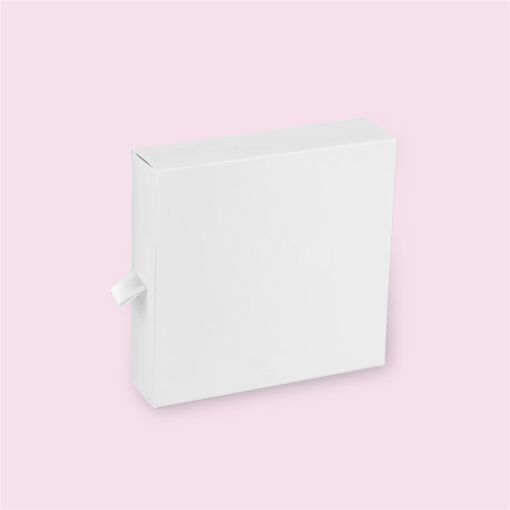 CAIXA PARA JOIAS 10X10CM COM 10 UN BRANCA