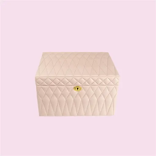 PORTA JOIAS EXCLUSIVE PREMIUM MATELASSÊ ROSA