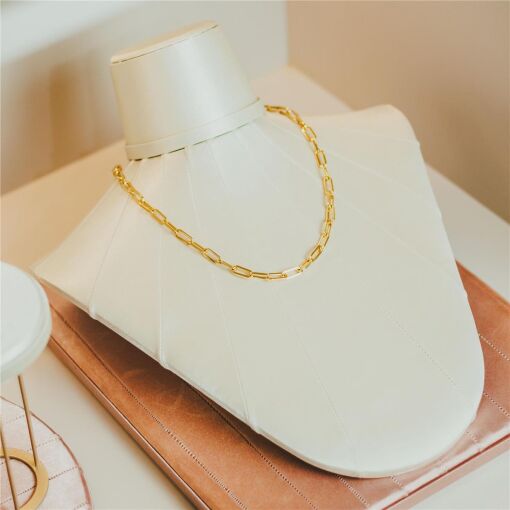 EXPOSITOR BUSTO HORIZONTAL VICENZA PÉROLA DRAPEADO