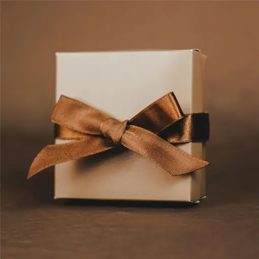 CAIXA PARA JOIAS CONJUNTO 08X08CM COM 10 UNIDADES MOCHA MOUSSE