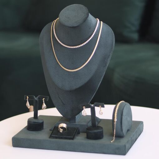 KIT EXPOSITOR COLORS VERDE 7  PEÇAS