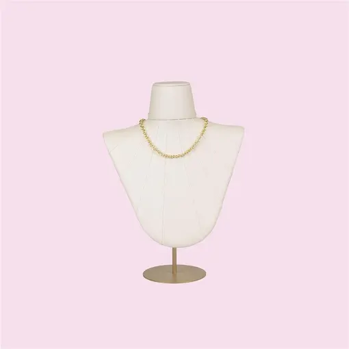 EXPOSITOR BUSTO VICENZA DRAPEADO FACTO OFF WHITE