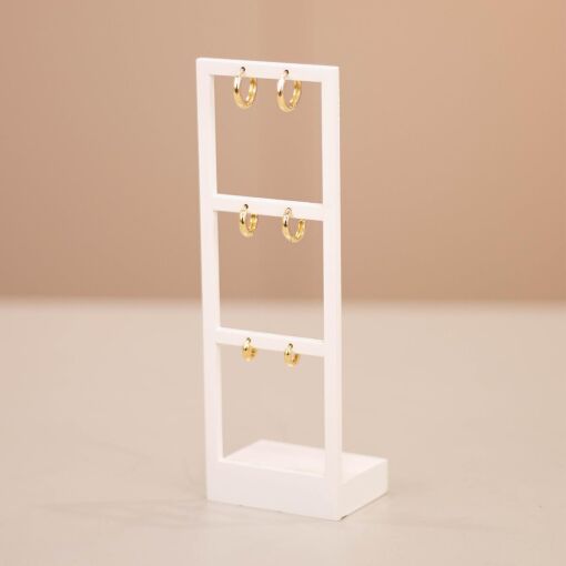 EXPOSITOR LAQUEADO PARA BRINCOS ESCADA