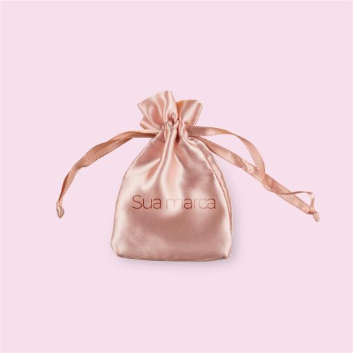 EMBALAGEM PERSONALIZADA CETIM VALOR UNITÁRIO PARA 300 UNIDADES