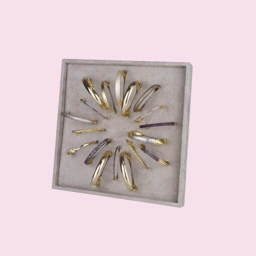 BANDEJA PARA BRACELETES SUEDE AREIA