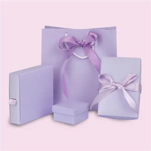 COMBO DE EMBALAGENS PARA JOIAS LAVANDA 10 UNIDADES DE CADA MODEL