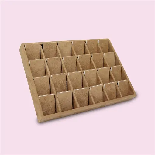 BANDEJA PARA 24 ESPAÇOS PARA BRINCO CAMEL 21X29CM