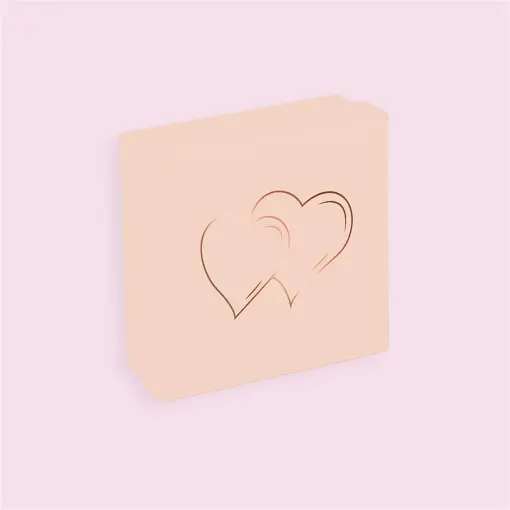 CAIXA PARA JOIAS CONJUNTO 08X08CM COM LOGO AMOR COM 10 UNIDADES