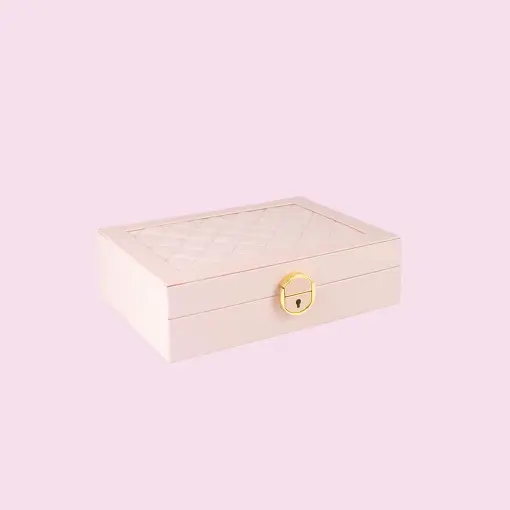 PORTA JOIAS EXCLUSIVE ROSA SIMPLES