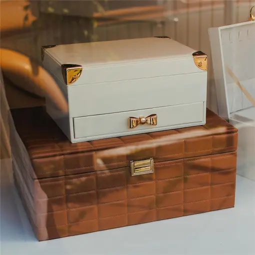 PORTA-JOIAS EXCLUSIVE PREMIUM DUPLO OFFWHITE