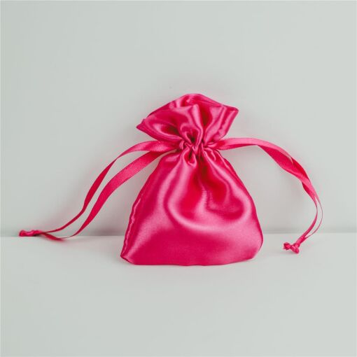 SAQUINHO CETIM 08X11CM PINK LISO PCT 10 UNIDADES